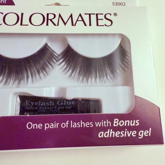 Colormates Eyelash Kit Diva 53002 False Lashes with Adhesive Glue Lightweight Na - Picture 8 of 13